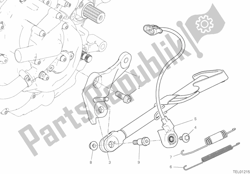 Todas as partes de Ficar do Ducati Hypermotard 950 USA 2020